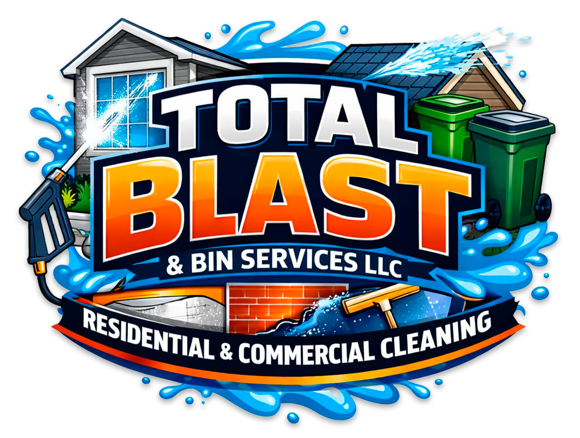 Total Blast & Bin Services Logo